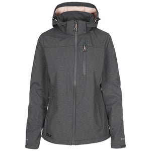 Trespass - Dames Claren II Waterdichte Softshell Jas (Donkergrijs/Blush Mergel)