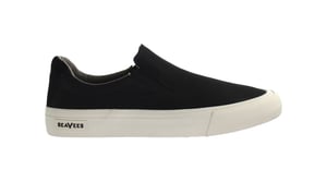 Seavees Hawthrone Slip On Standaard Zwart Popeline Zwart Damesschoenen