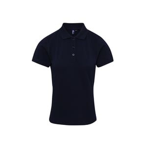 Premier Dames/dames Coolchecker Plus Piqu Polo met CoolPlus (Marine)