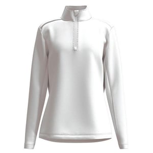 Forelson Dames/Dames Broadway Quarter Zip Golf Base Layer Top (Wit)