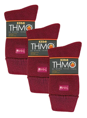 THMO - 3 paar thermo kindersokken - Fuchsia
