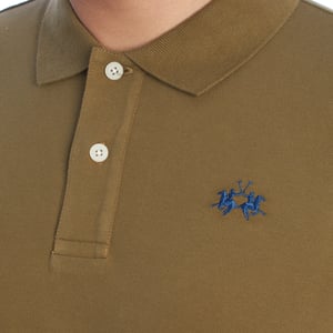 YMP300-PK001 Heren Slim Fit Poloshirt met korte mouwen