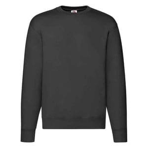 Fruit of the Loom Heren Premium Drop Shoulder Sweatshirt (Zwart)