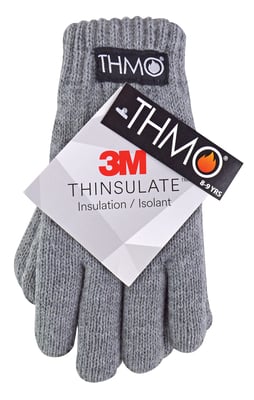 THMO - Dunsulate-handschoenen voor kinderen voor de winter - Grijs