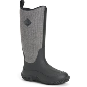 Muck Laarzen Hale Rubber Zwart W/ Fuzzy Visgraat Wellington Laarzen