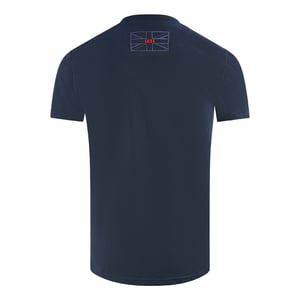 Aquascutum London 1851 Tape Logo Navy Blue T-Shirt
