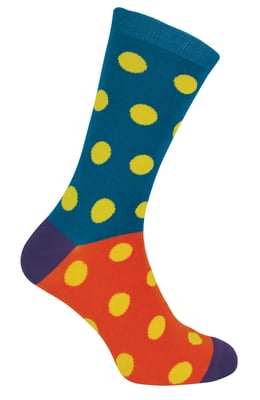 Mr Heron bamboesokken met nieuw patroon voor heren - Vlekken (Groenblauw)