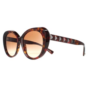 Valentino Butterfly Dames Red Havana Bruin Gradiënt VA4113 Zonnebril