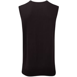 Russell Collectie Heren V-hals Mouwloos Gebreide Trui-trui-top / Trui-trui (Houtskool mergel)