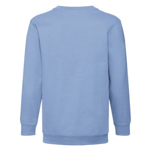 Fruit of the Loom Kinder/Kids Premium Sweatshirt met Inzetstuk (Hemelsblauw)