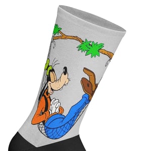 Lange uniseks sokken met elastische print