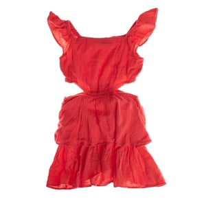 Korte jurk met zijsplitten 664962 dames