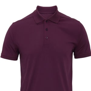 Premier Heren Coolchecker Poloshirt (Aubergine)