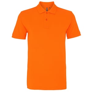 Asquith & Fox Heren Poloshirt met korte mouwen (Oranje)