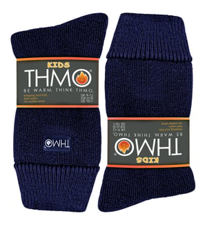 THMO - Thermisch gevoerde kindersokken voor de winter - Marine