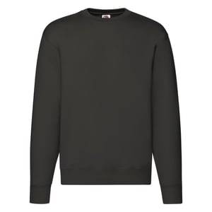 Fruit of the Loom Heren Premium Ingelegd Sweatshirt (Houtskool)