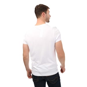 Heren Lacoste SPORT 3D Print Crocodile Jersey T-shirt in White Navy
