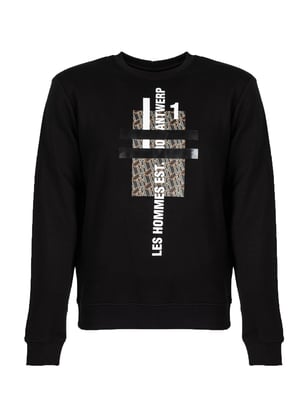 Les Hommes blouse Mannen zwart