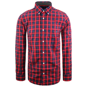 Eden Park Regular Heren Rood Oxford Overhemd
