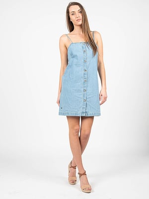 Pepe Jeans jurk Sunny Vrouw blauw
