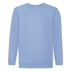 Fruit of the Loom Kinder/Kids Premium Sweatshirt met Inzetstuk (Hemelsblauw)