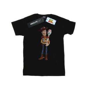 Disney Jongens Toy Story 4 Woody en Forky T-Shirt (Zwart)