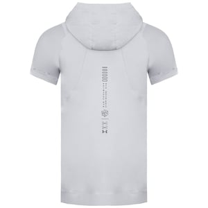 Under Armour Run Anywhere Heren Off White Hooded T-shirt
