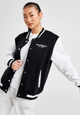 New Balance Varsity-bomberjack voor dames in zwart