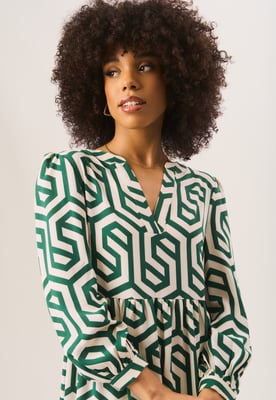 Maxi-jurk met lange mouwen