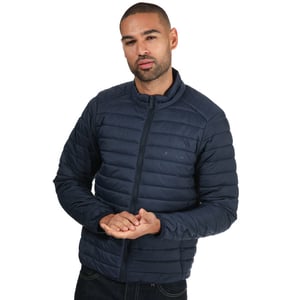 Ben Sherman lichtgewicht gewatteerd jack met trechterhals voor heren, marineblauw