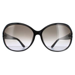 Salvatore Ferragamo Ovale dames zwart grijze gradiënt SF770SA