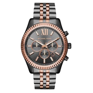 Michael Kors Herenhorloge Kwarts Zwart & Roségoud
