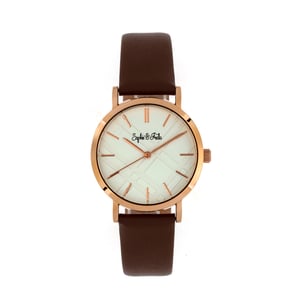 Sophie en Freda Budapest horloge met leren band