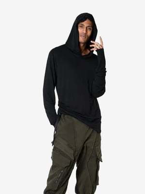 La Haine Inside Us stoppen Hood LM214 Mannen zwart