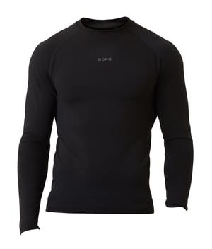 Björn Borg - Heren Seamless Hardloop Longsleeve T-Shirt - Zwart