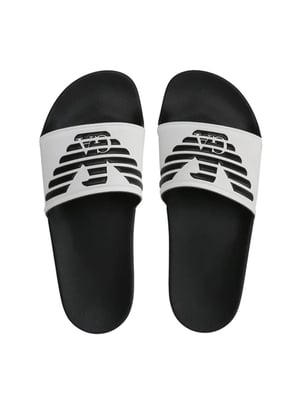 Emporio Armani herenslippers met adelaarsmotief