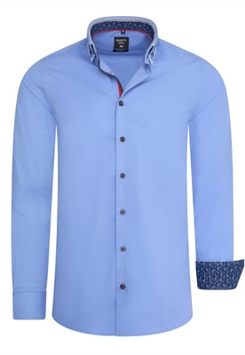 Rusty Neal Overhemden Overhemd Regular Fit Blauw