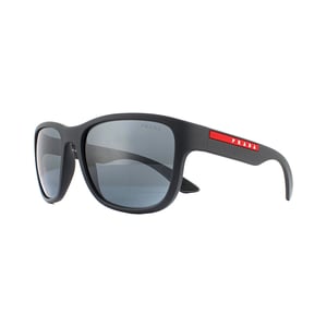 Prada Sport Zonnebril PS01US UFK5L0 Grijs Rubber Donkergrijs Mirror