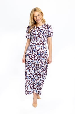 Eva Midi-jurk met vlekkenprint
