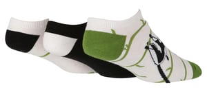 Wild Feet - Set van 3 sneakersokken voor heren | Nieuwigheid - Lemur