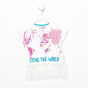 Meisjes-T-shirt met korte mouwen en ronde hals 20SGTK23