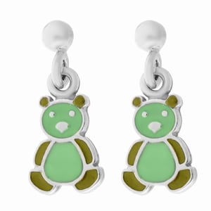 Orphelia 'Bear' Kinder 925 Sterling Zilveren Set: Armband + Oorbellen - Zilver SET-7140/GR