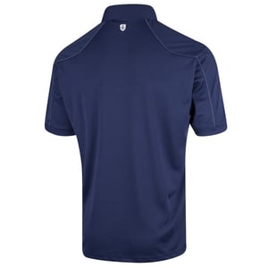 Island Green Heren Gestikt Golf Poloshirt (Inkt)