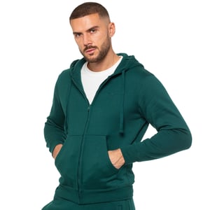 Enzo | Heren Zip Hoodie - Groen