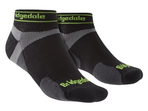Bridgedale - Heren Hardlopen Ultralichte Merino Lage Sokken - Zwart