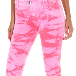 Lange pluche broek met elastische stof 10DB50210-J100 vrouw