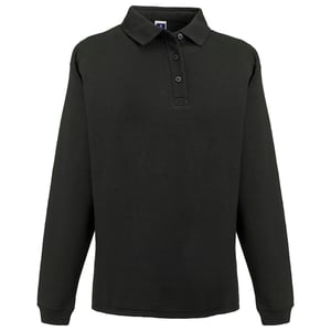 Russell Europe Mens Heavy Duty Collar Sweatshirt (Zwart)