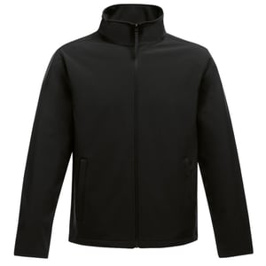 Regatta Opmerkelijk Heren Ablaze Afdrukbaar Soft Shell-jasje (Zwart/Zwart)