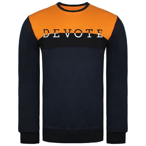 Devote London Blake Heren Zwarte/Navy Sweater