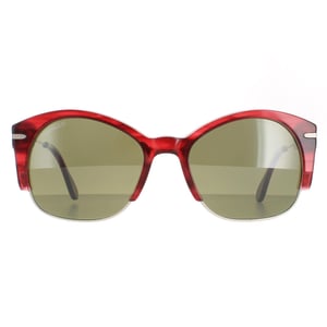 Serengeti zonnebrillen Vinita SS529004 Zilver rood gestreept gepolariseerd groen 555 nm